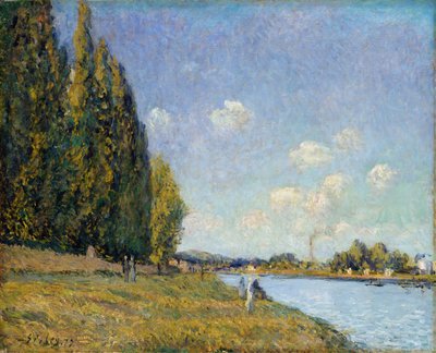 The Seine at Billancourt, 1879 by Alfred Sisley